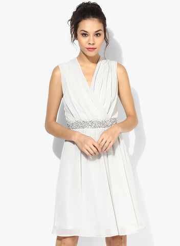 Dorothy-Perkins-Grey-Embellished-Waist-Dress