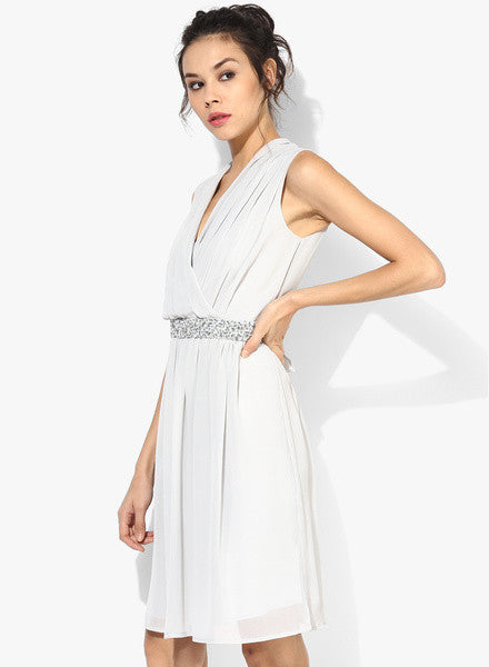 Dorothy-Perkins-Grey-Embellished-Waist-Dress
