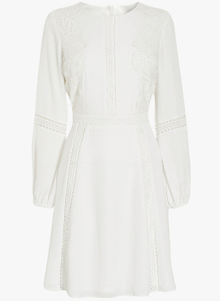 Next-White-Lace-Panel-Dress